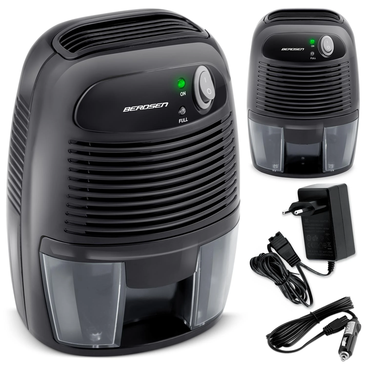Odvlhčovač vzduchu Berdsen BR-68B čierny s adaptérom do auta – Obrázok 2