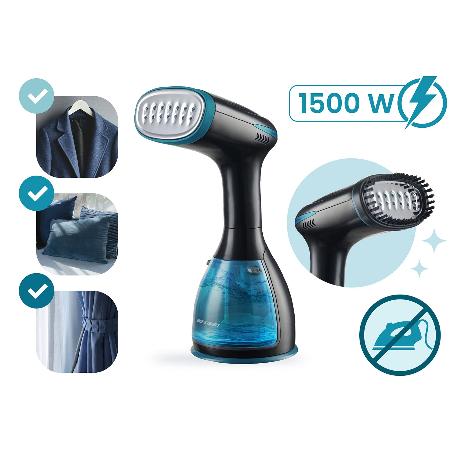 Naparovač odevov Berdsen BD-310 s výkonom 1500 W – Obrázok 8