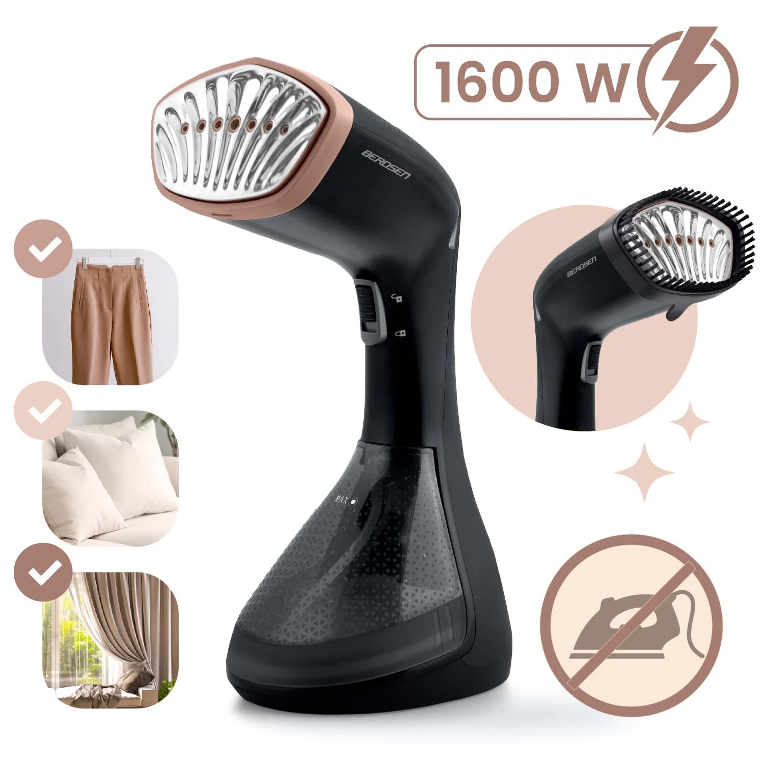 Naparovač odevov Berdsen BD-311 s výkonom 1600 W – Obrázok 8