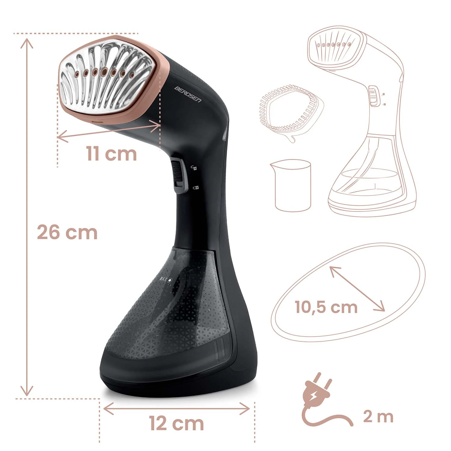 Naparovač odevov Berdsen BD-311 s výkonom 1600 W – Obrázok 7