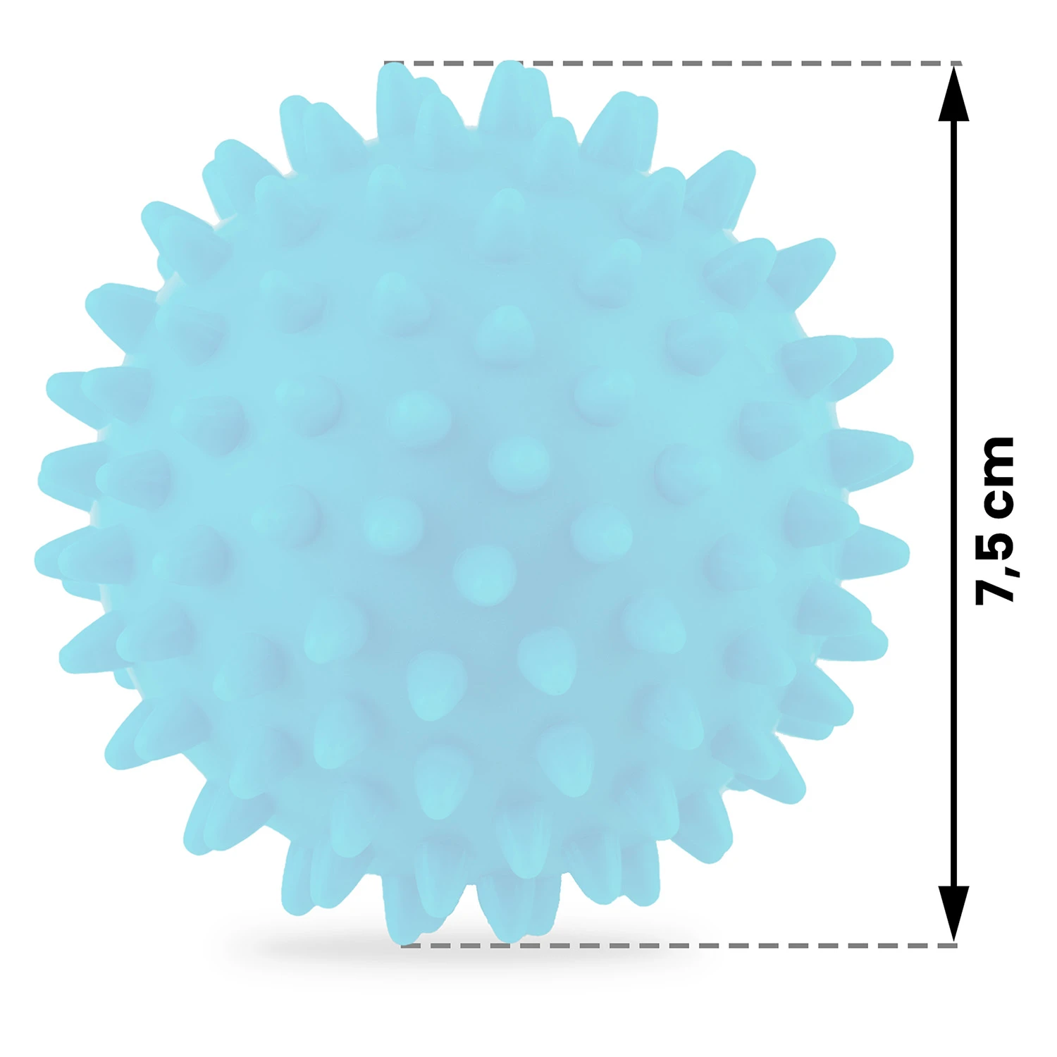 Masážna a fitness lopta 7,5 cm NS-957 modrá – Obrázok 2