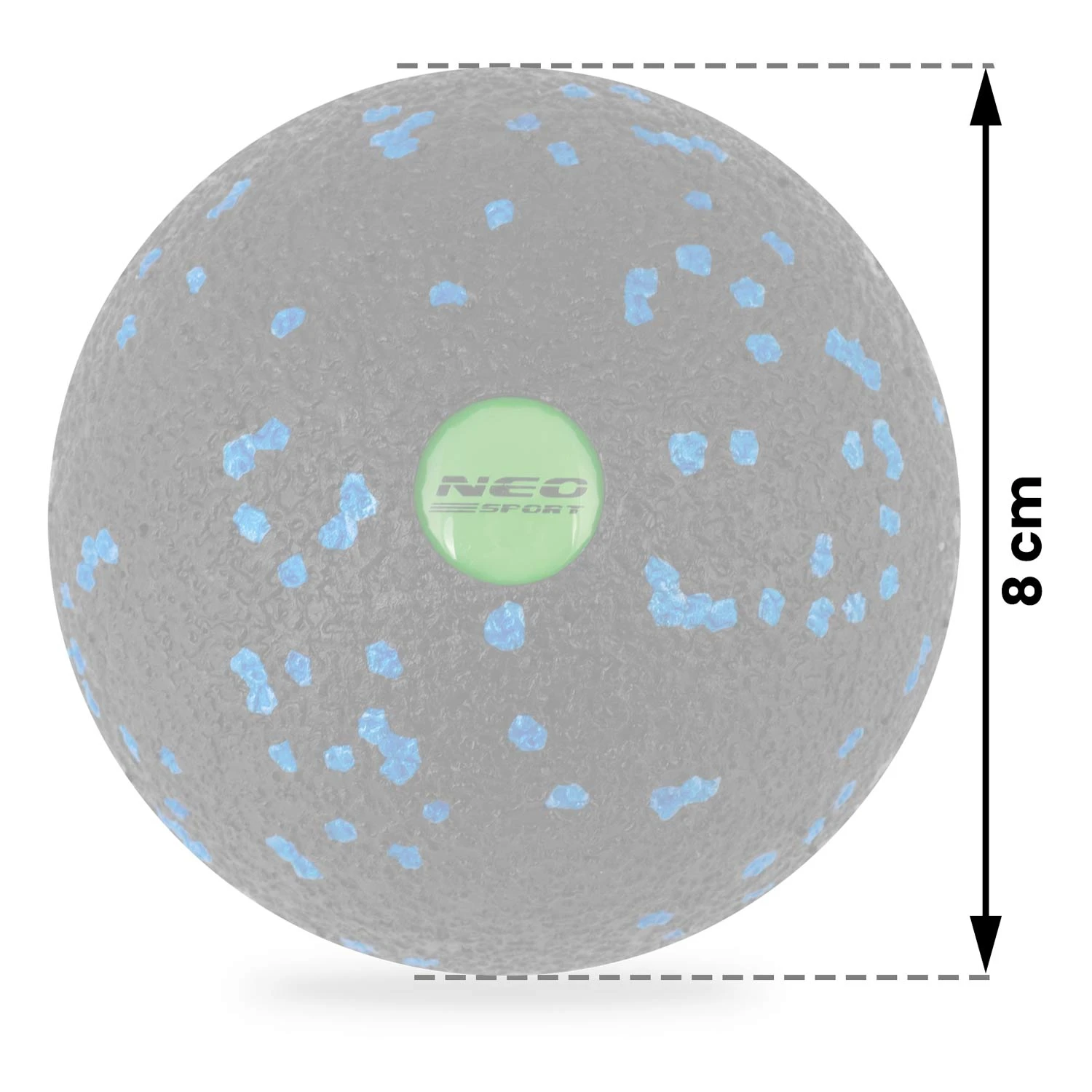 Masážna a fitness lopta NS-965 čierna a modrá – Obrázok 2
