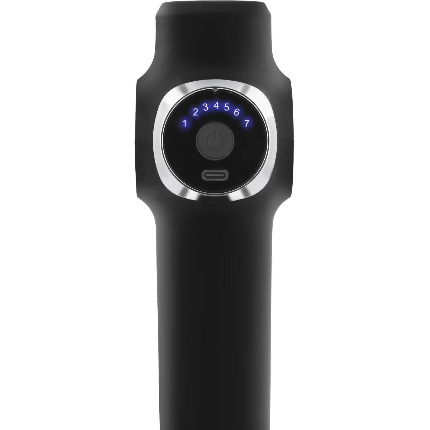 Masážna pištoľ na telo 8 nástavcov NS-501 Neo-sport čierna – Obrázok 9