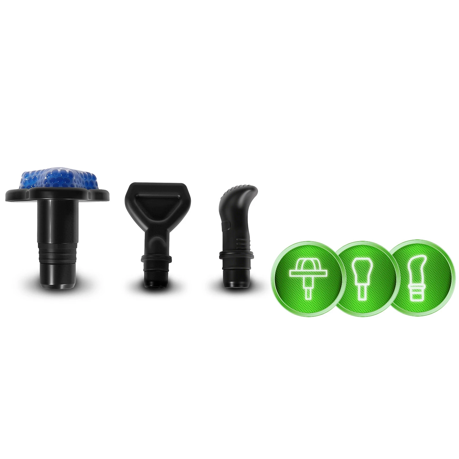 Masážna pištoľ na telo s 9 nadstavcami NS-503 Neo-sport čierna – Obrázok 5