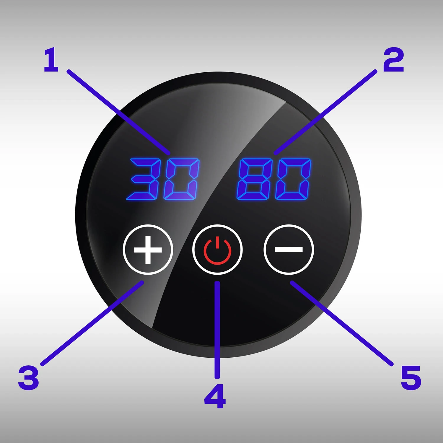 Masážna pištoľ na telo s 9 nadstavcami NS-503 Neo-sport čierna – Obrázok 2