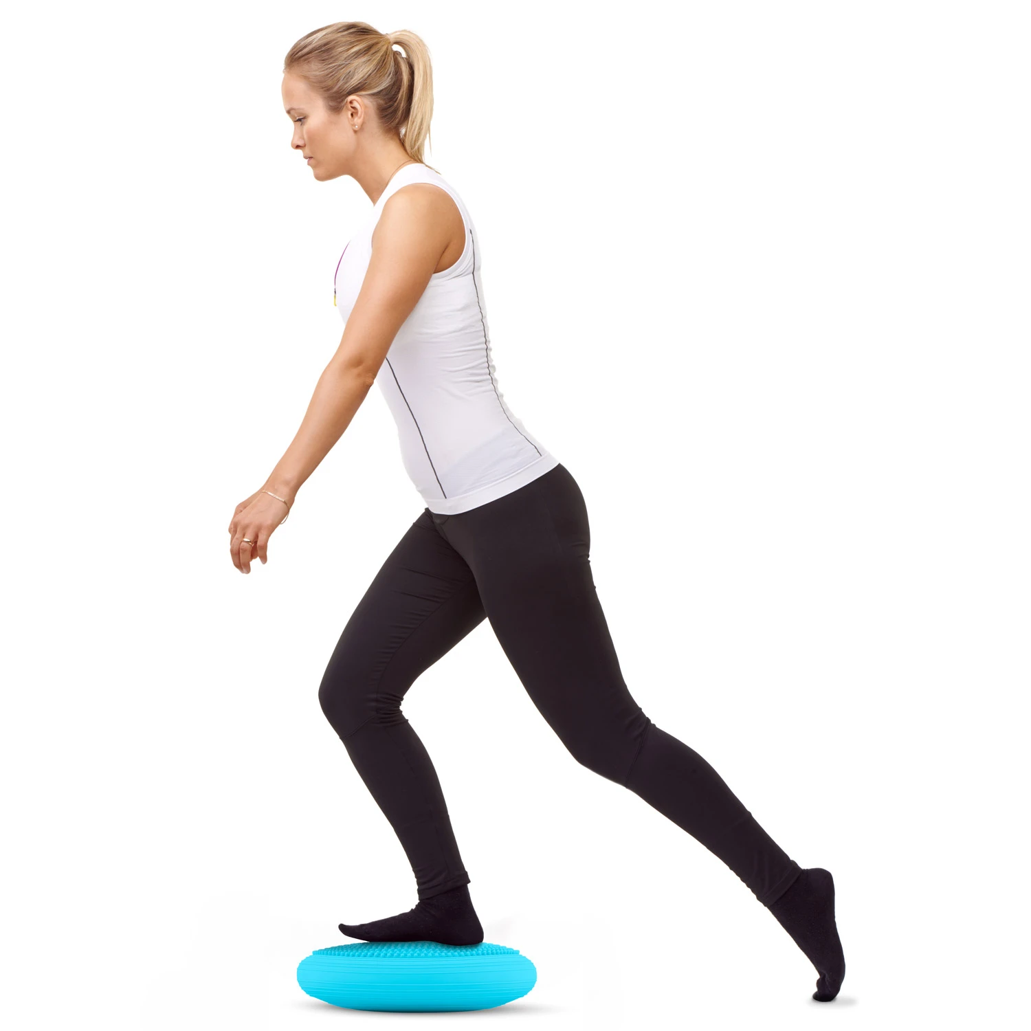 Senzorický cvičebný vankúš 33 cm NS-958 modrý – Obrázok 3