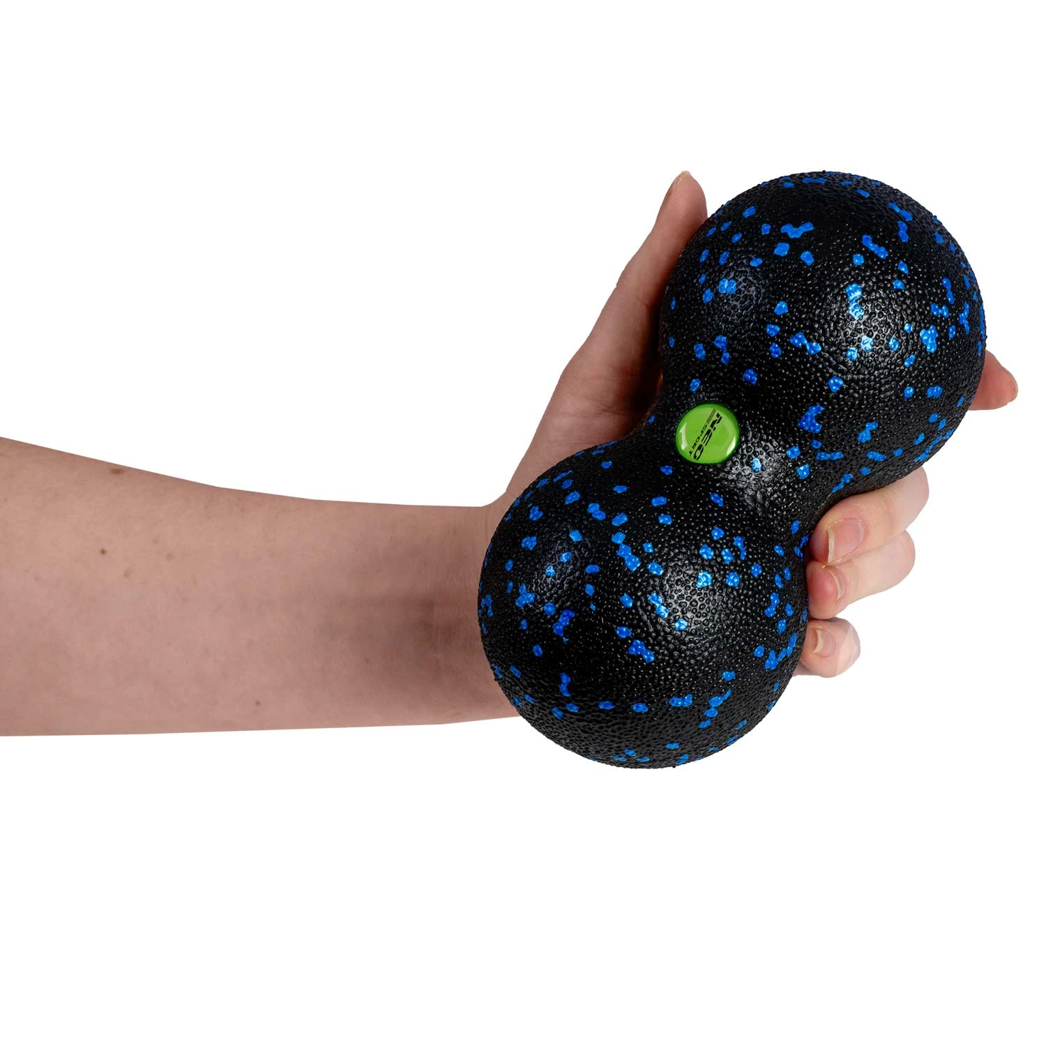 Dvojitá masážna a fitness lopta NS-966 čierno-modrá – Obrázok 2