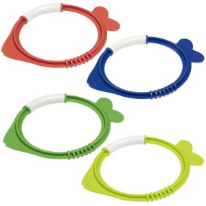 Bestway farebné hračky na potápanie s rybičkami na hodiny plávania 4 ks 26009