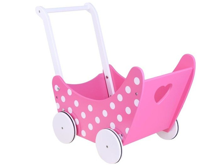 Drevený kočík pre bábiky retro ZA2250 – Obrázok 6