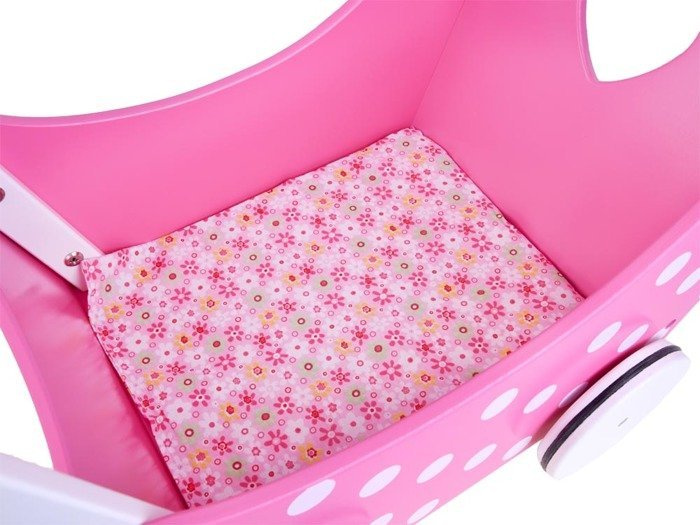 Drevený kočík pre bábiky retro ZA2250 – Obrázok 4