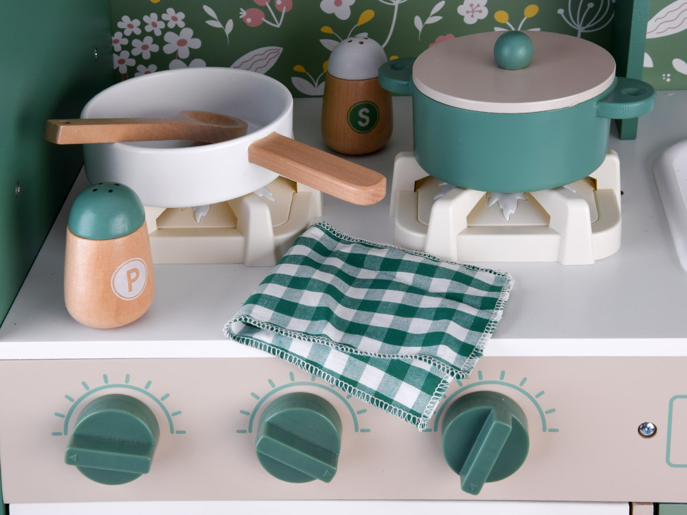 Veľká drevená kuchynská retro vintage chladnička príslušenstvo k práčke – Obrázok 5