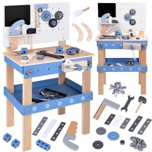 Veľká drevená sada dielenského náradia pre deti ZA5486