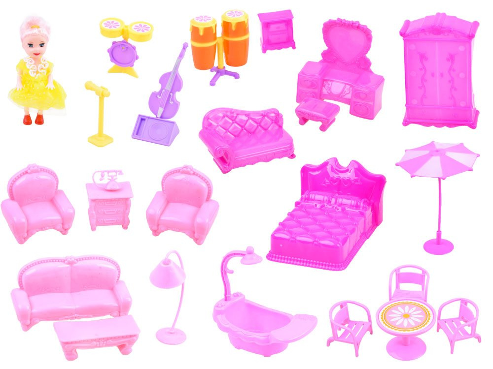 Veľký dom + bábika a nábytok Domček pre bábiky ZA3075 – Obrázok 6