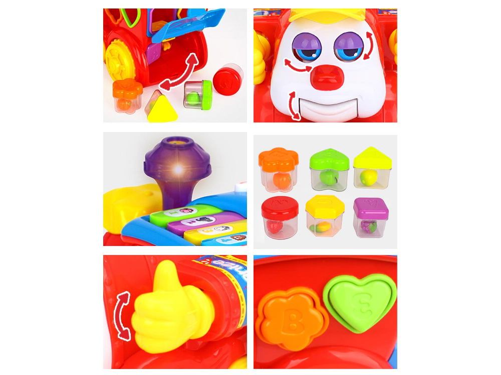 Interaktívny triedič LOKOMOTÍV + farebné kocky Hudba + svetlo ZA0104 – Obrázok 3