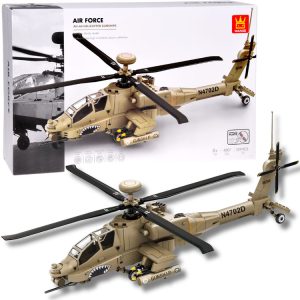 Technické kocky Bojový vrtuľník AH-64 Bloky Vrtuľník - 259ks