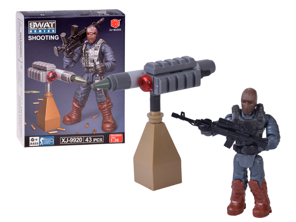 SWAT policajné kocky, pohyblivá figúrka, vojak, model na zostavenie – Obrázok 8