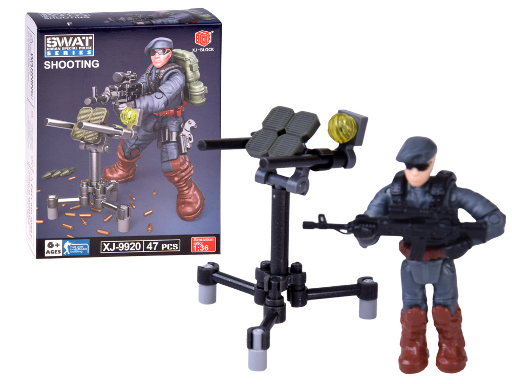 SWAT policajné kocky, pohyblivá figúrka, vojak, model na zostavenie – Obrázok 6