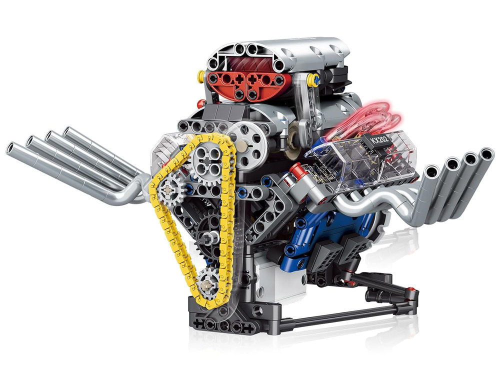 Technické bloky na batérie. Svetlo a pohyb - 665 ks – Obrázok 11