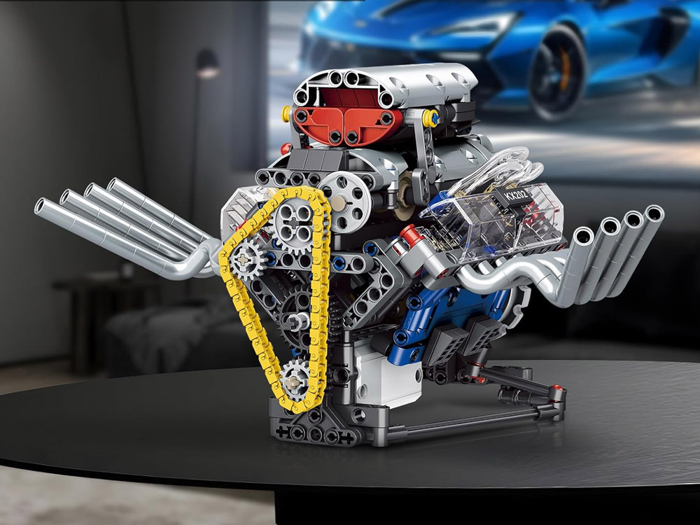 Technické bloky na batérie. Svetlo a pohyb - 665 ks – Obrázok 9