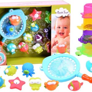 Farebné gumené vodné zvieratká + sitko ZA2475