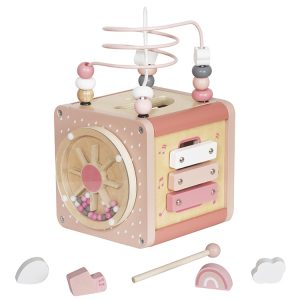 Drevená kocka Multicube Aktivačná vzdelávacia Montessori ZA5265