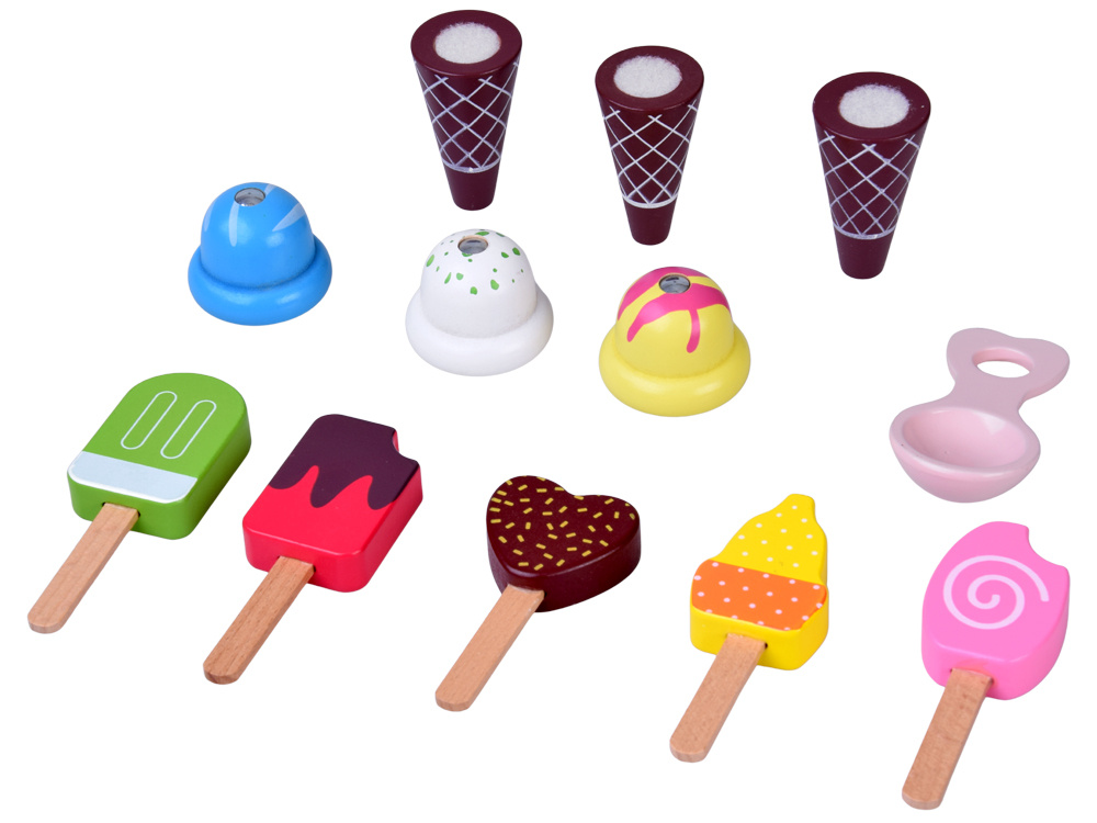 Pastelovo sladká ZMRZLINÁREŇ na drevených kolieskach + 8 rôznych druhov zmrzliny – Obrázok 6
