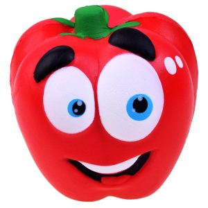Penová hračka Squishy PEPPER - paprika červená