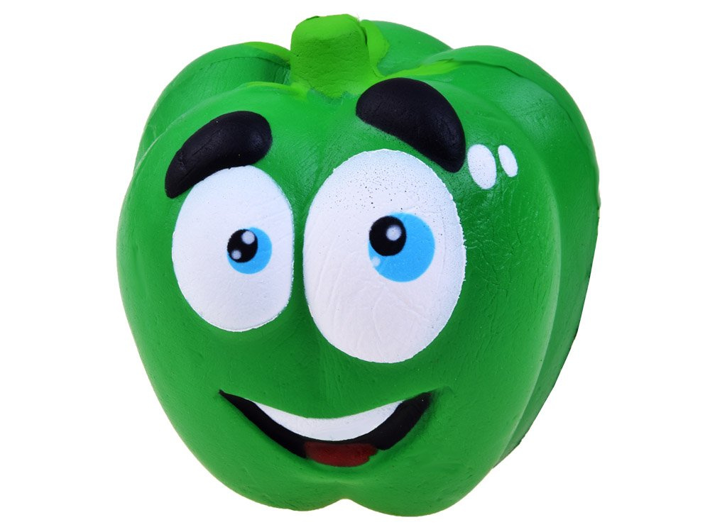 Penová hračka Squishy PEPPER - paprika zelená