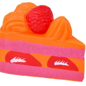 Penová  hračka - kúsok torty (pomarančová)