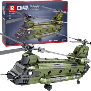 Reobrix CH-47 Chinook – transportný vrtuľník s kockami - 1 458 ks