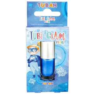 Detský lak na nechty Tuban Tubi Glam, modrá perleťová 5 ml ZA5648