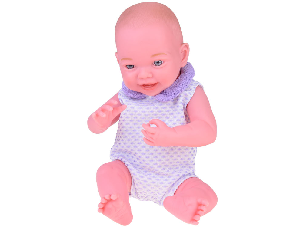 Usmievavá bábika 40cm, bábika, fialový sveter ZA5321 – Obrázok 5