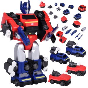 Transformer 2 v 1 veľká magnetická robotická hračka + príslušenstvo