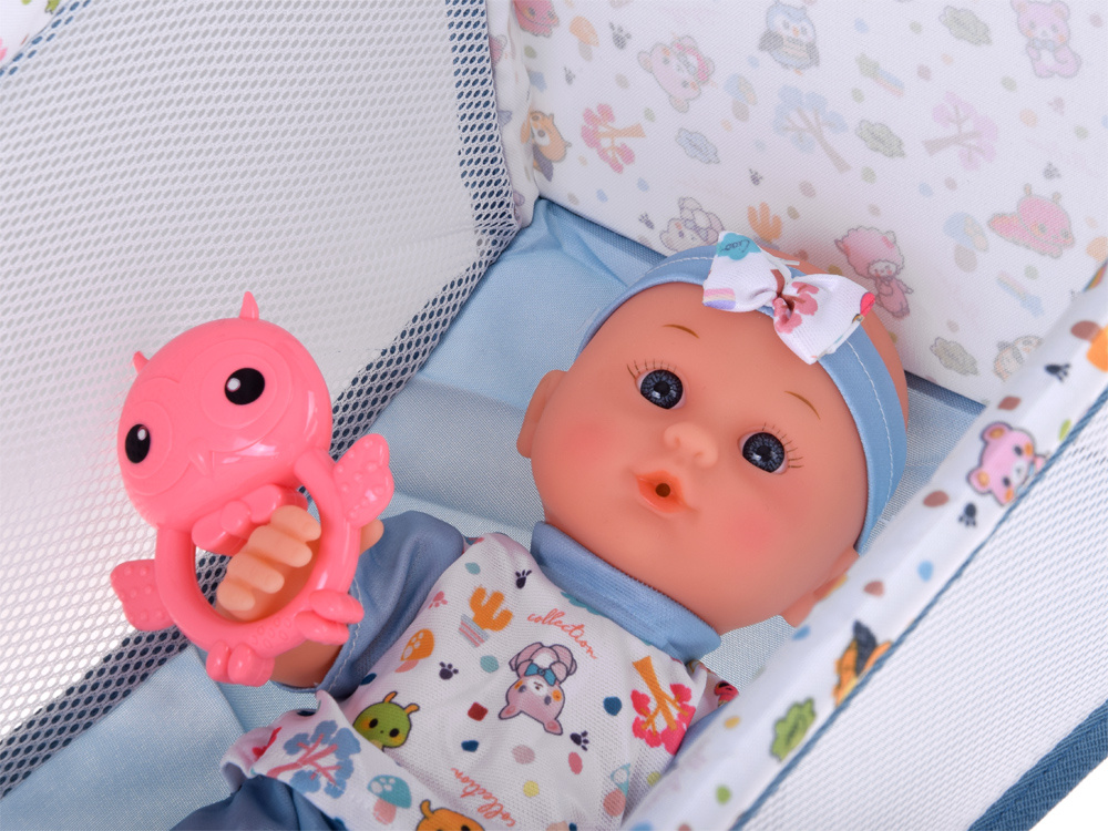 Sada príslušenstva ,postieľka,kočík, bábika, 16 ks ZA5917 – Obrázok 3