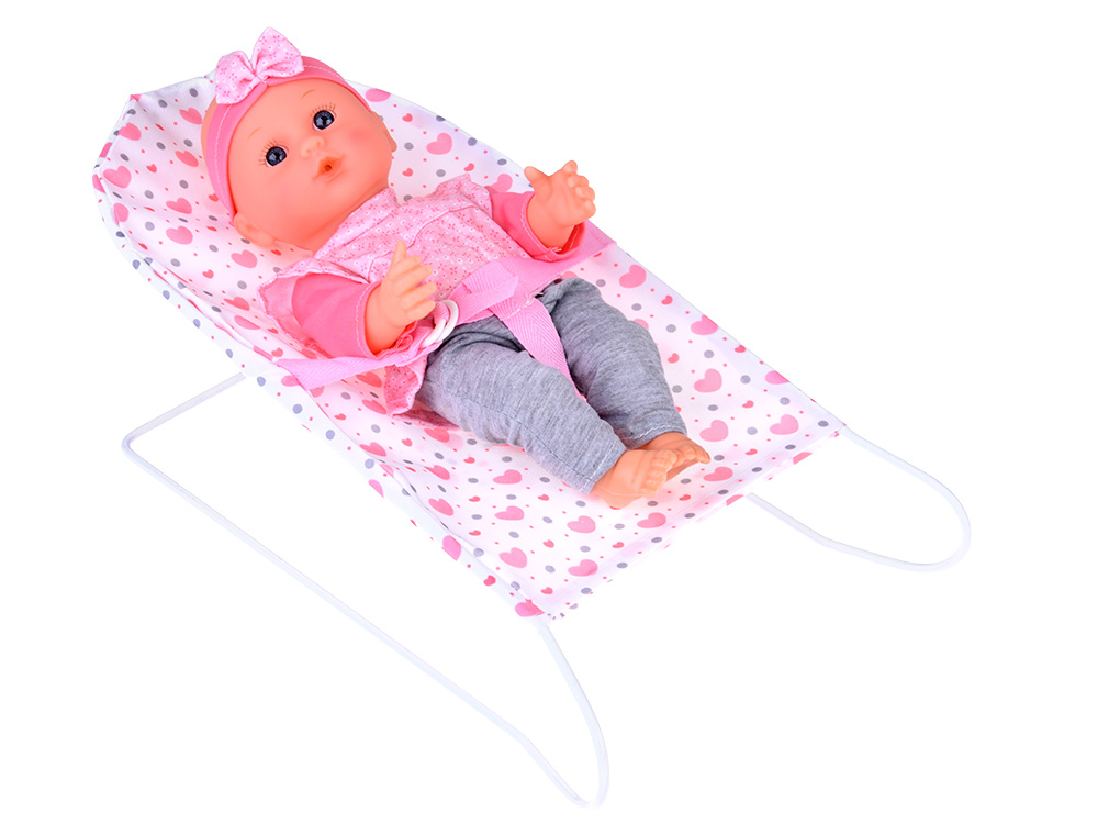 Sada na hranie , postieľka, kočík ,bábika Deluxe s príslušenstvom, 17 ks ZA5916 – Obrázok 10