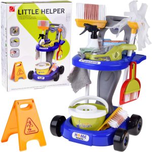 Detská upratovacia sada - vozík s príslušenstvom a vysávač