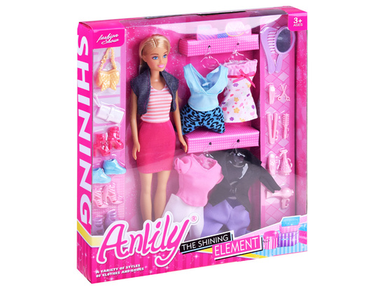 Bábika Anlily s oblečením, topánkami a doplnkami ZA2457 – Obrázok 3