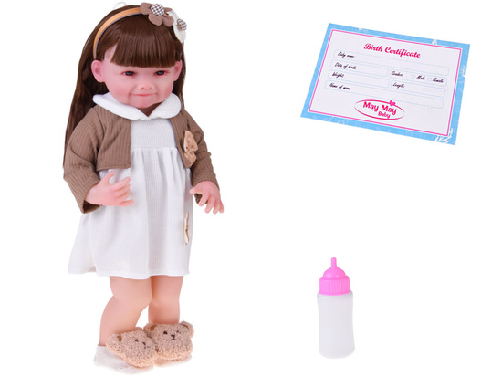 Veľká dievčenská bábika 55 cm – očarujúci vzhľad a hravý úsmev ZA5830 – Obrázok 5