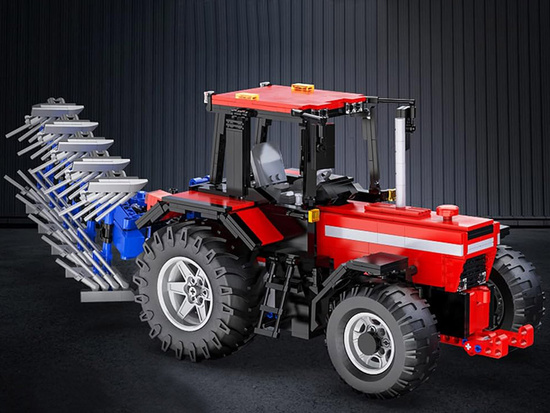 Veľká sada 1675 kociek 1:17 Traktor + pluh Diaľkovo ovládané ZA5251 – Obrázok 11