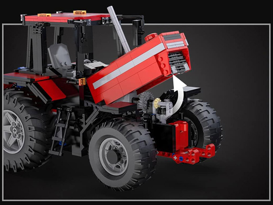 Veľká sada 1675 kociek 1:17 Traktor + pluh Diaľkovo ovládané ZA5251 – Obrázok 8