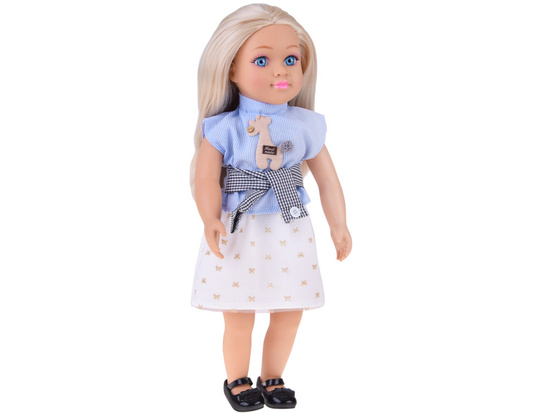 Elegantná 48 cm bábika s dlhými blond vlasmi – očarujúci styling ZA5843 – Obrázok 4