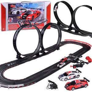 Pretekárska rally dráha pre elektromobily pre 2 vozidlá AUDI 4,5 m RC0619