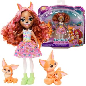 Enchantimals Filigree Fox Bábika Fox Rodinná súprava Perk ZA5106