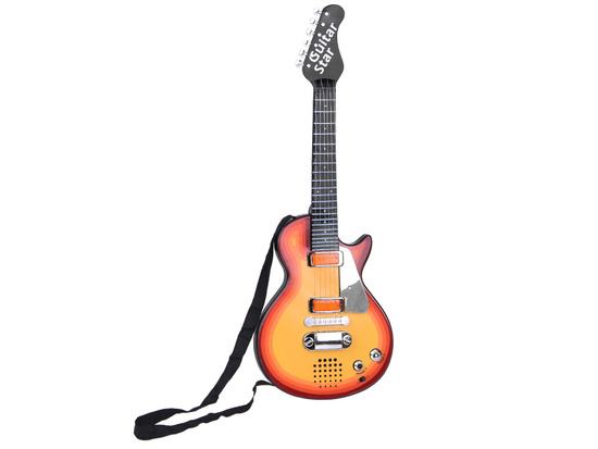 Elektrická gitara pre deti s melódiami, svetlom a popruhom IN0169 CI – Obrázok 10