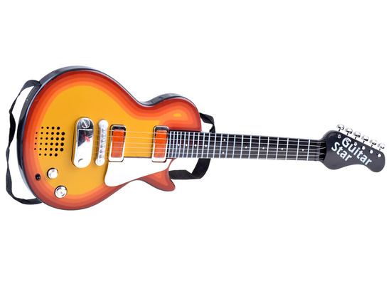 Elektrická gitara pre deti s melódiami, svetlom a popruhom IN0169 CI – Obrázok 6