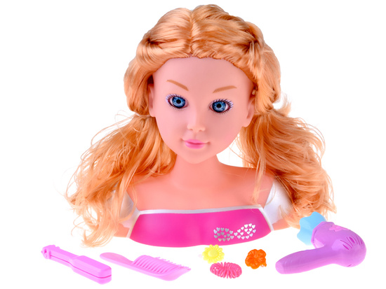 20 cm BLOND BÁBIKA s česacou hlavou a kaderníckymi doplnkami ZA5837 – Obrázok 4