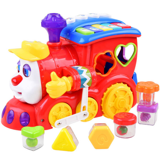 Interaktívny triedič LOKOMOTÍV + farebné kocky Hudba + svetlo ZA0104 – Obrázok 8