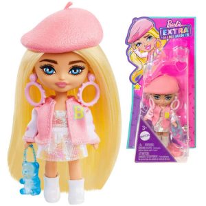 Barbie Extra Mini Minis štýlová módna bábika v baretke HLN48 ZA5105C