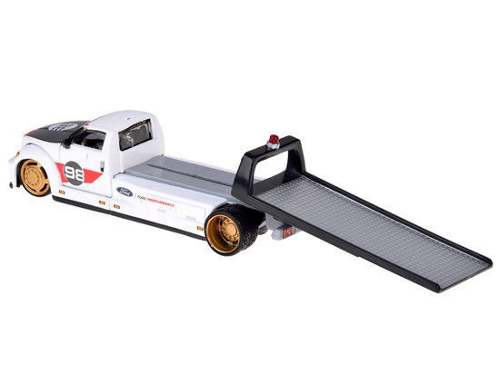 Kovová stavebnica auta Maisto s plošinovým návesom Ford GT Heritage 2021 1:64 ZA5957 – Obrázok 6