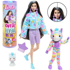 Mattel Barbie Cutie Reveal Sweet Dreams ZEBRA bábika + príslušenstvo ZA6052